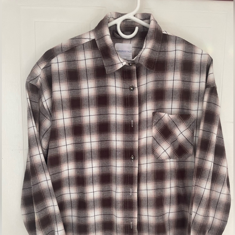 Aeropostale Casual Plaid Shirt size S